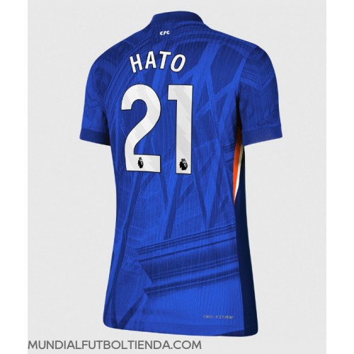 Camiseta Chelsea Jorrel Hato #21 Primera Equipación Replica 2025-26 para mujer mangas cortas